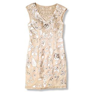 Sue Wong Nocturne Beaded Sequins Evening Cocktail Dress | Size 8 | Nordstrom